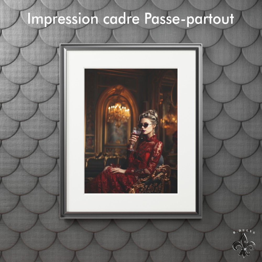 Impression avec cadre 