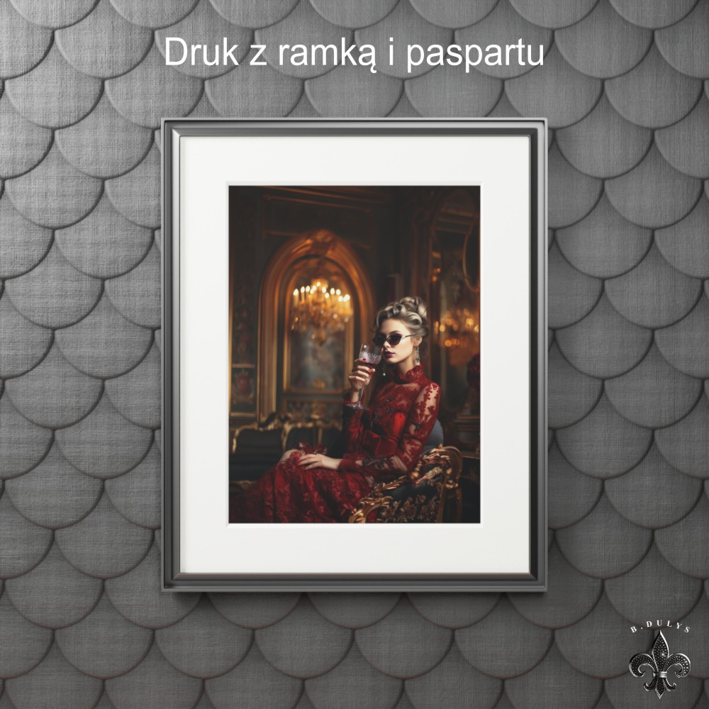 Druk z ramką i paspartu