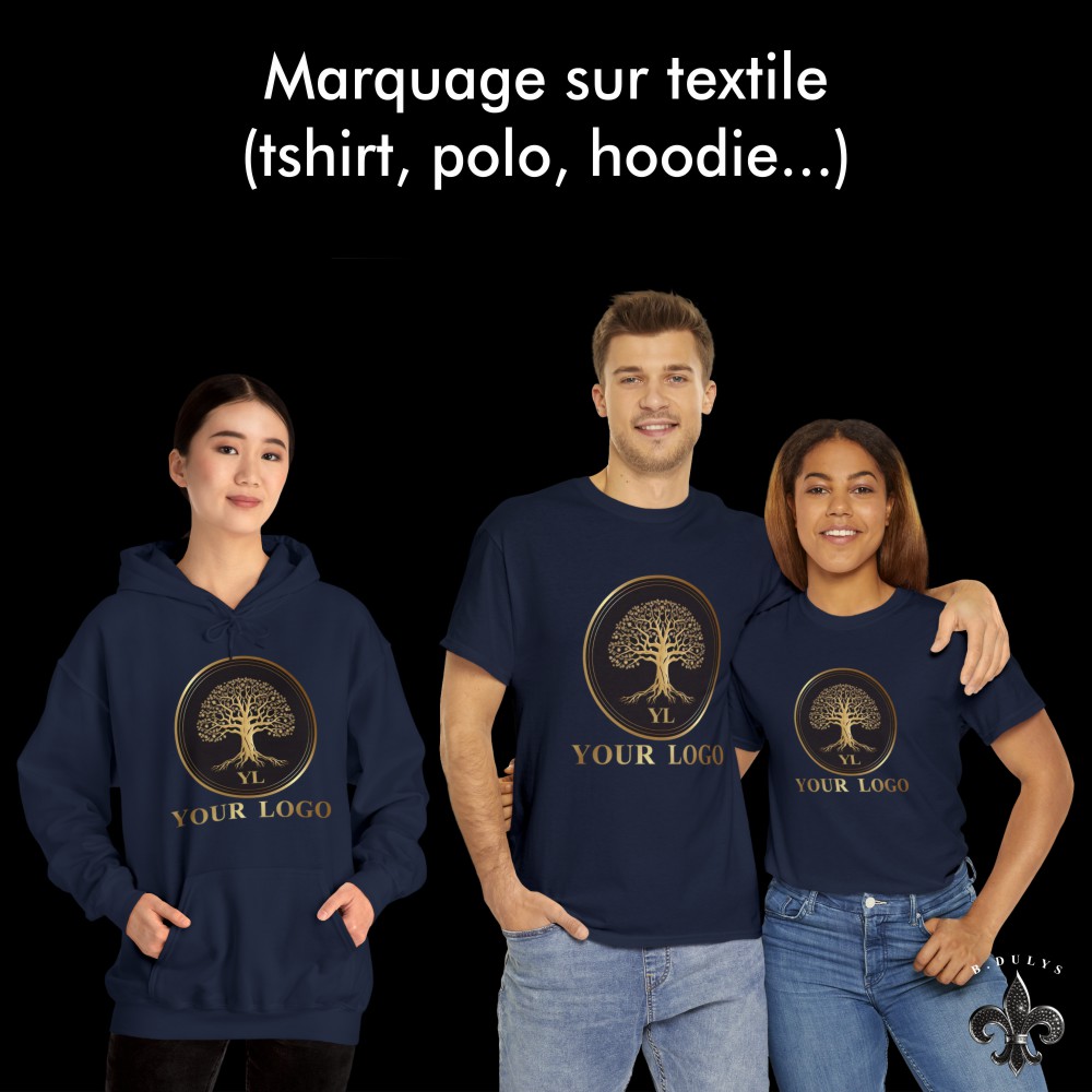 Marquage sur textile (t-shirt, polo, sweat à capuche…)