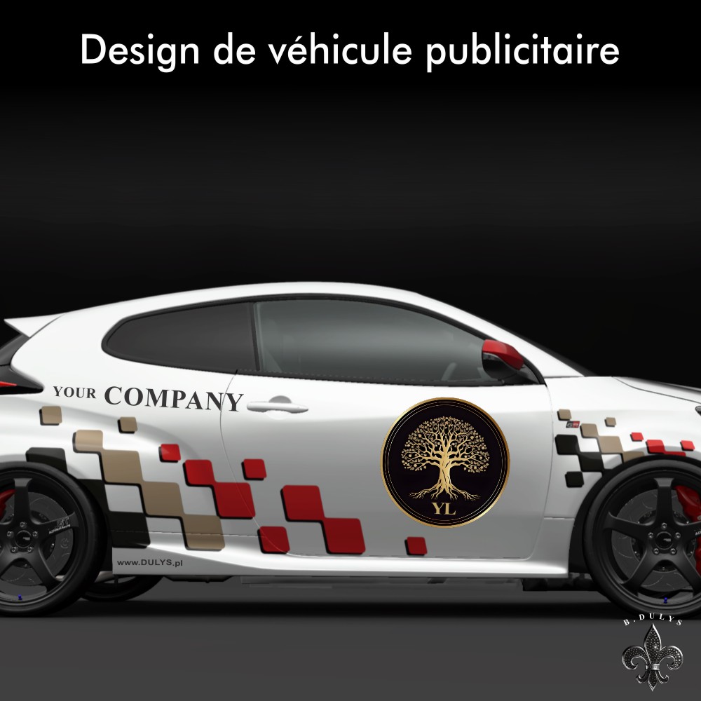 Design de véhicule publicitaire