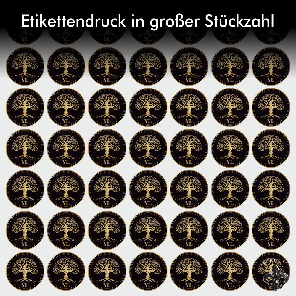 Etikettendruck in großer Stückzahl