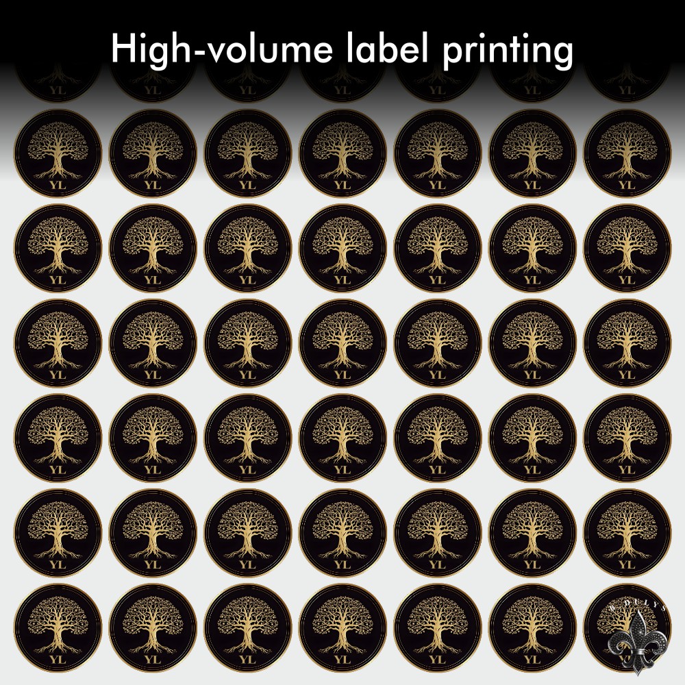 High-volume label printing