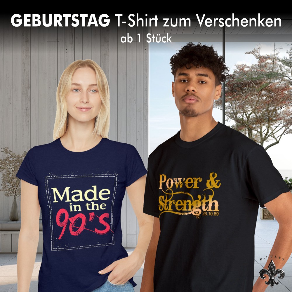 T-Shirt als Geschenk und zum Geburtstag (mindestens 1 Stück)