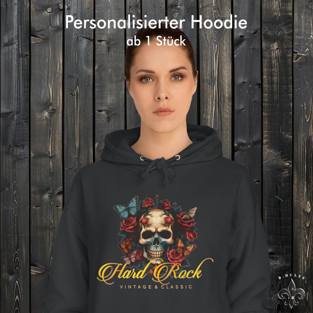 Kapuzenpullover für Männer/Frauen mit individuellem Logo (mindestens 2 Exemplare)