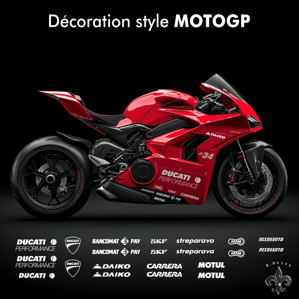 Autocollant et kit graphique style MotoGP